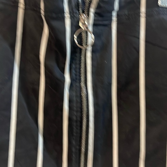 Volcom Striped Black Mini Skirt with White Accents - Picture 3 of 7